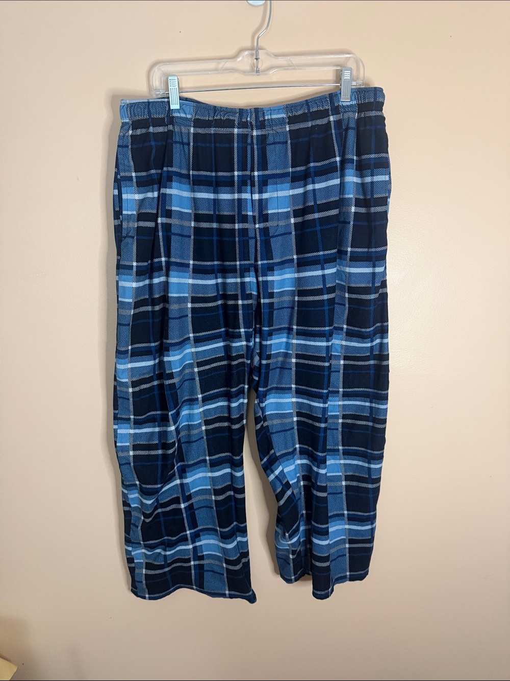 Men's Blue Plaid Lounge Joggers - Classic Comfort